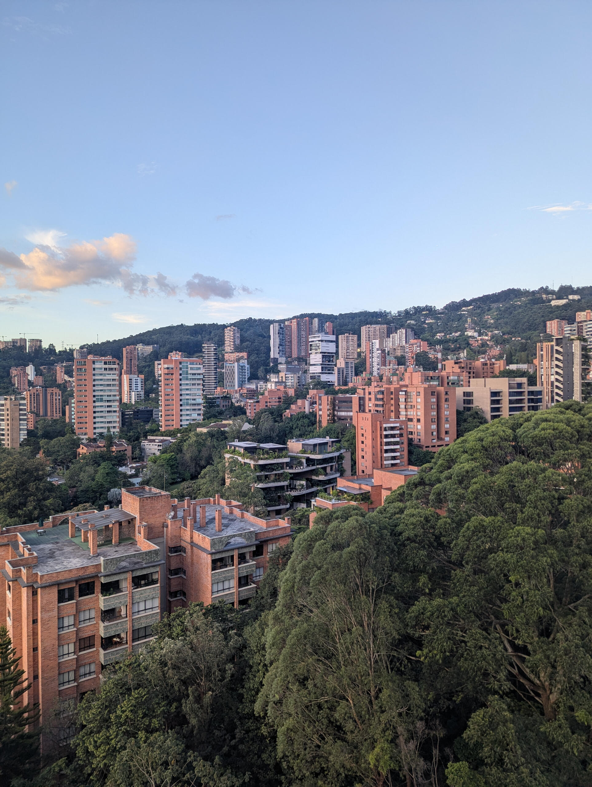 Beautiful blend of buildings and nature in Medellin, Colombia